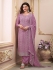 Prachi Deasi chinon pakistani suit in Lavender colour 68466
