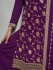 Jacquard chinon sharara suit in Purple colour 66214