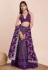 Purple faux georgette lehenga choli PRT23327