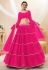Magenta georgette lehenga choli 603