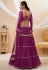 Purple georgette lehenga choli for women 604