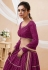 Purple georgette lehenga choli for women 604
