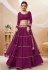Purple georgette lehenga choli for women 604
