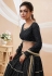 Black georgette circular lehenga choli 602