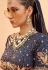 Navy blue silk lehenga choli 22