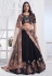 Black net circular lehenga choli 11014