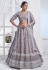 Light purple chiffon lehenga choli 11015