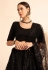 Black net readymade a line lehenga choli 11005