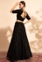 Black net readymade a line lehenga choli 11005