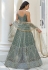 Camo green net circular lehenga choli 2136
