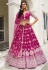 Magenta net circular lehenga choli 2134