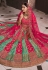 Sea green banarasi silk lehenga choli for wedding 10290