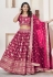 Magenta jacquard circular lehenga choli 1017