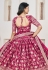 Magenta jacquard circular lehenga choli 1017
