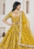 Mustard jacquard lehenga choli 1018