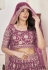 Light purple jacquard lehenga choli 1012