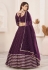 Purple georgette lehenga choli ACY5522