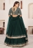 Green georgette layered lehenga choli ACY5518