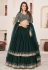 Green georgette layered lehenga choli ACY5518