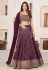 Purple georgette lehenga choli ACY5520
