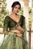 Mehndi chinon circular lehenga choli ACY5525