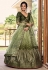 Mehndi chinon circular lehenga choli ACY5525