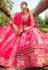 Magenta banarasi silk wedding lehenga choli 6801