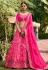 Magenta banarasi silk wedding lehenga choli 6801