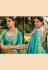 Teal banarasi silk lehenga choli 6802
