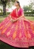 Orange banarasi silk circular lehenga choli 6803