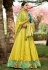 Light green crepe georgette lehenga choli for wedding 6808