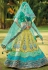 Light green jacquard silk lehenga choli 6810