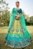 Light green jacquard silk lehenga choli 6810