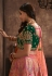 Pink banarasi silk lehenga choli 10289