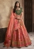 Pink banarasi silk lehenga choli 10289