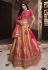 Beige banarasi silk wedding lehenga choli 10282