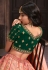 Peach banarasi silk lehenga choli for wedding 10284