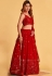 Red georgette lehenga choli ACY4078