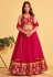 Magenta georgette circular lehenga choli ACY4077