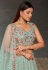 Sea green georgette circular lehenga choli ACY4064