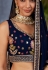 Navy blue georgette a line lehenga choli ACY4065