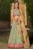 Pista green georgette a line lehenga choli ACY4069