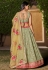 Pista green georgette a line lehenga choli ACY4069