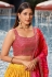 Yellow georgette circular lehenga choli ACY4070
