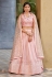 Pink georgette lehenga choli ACY4071