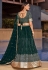 Green georgette circular lehenga choli ACY4072