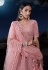 Pink soft net circular lehenga choli 90001