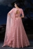 Pink soft net circular lehenga choli 90001