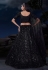 Black soft net lehenga choli 90004