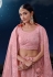 Pink soft net lehenga choli 90006